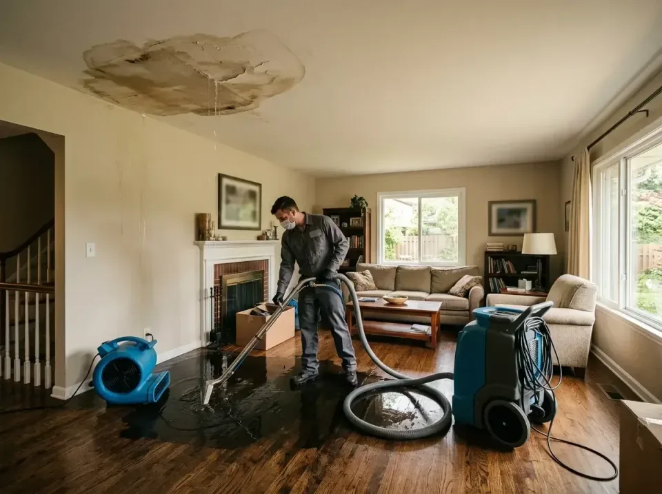 attic-pipe-burst-ceiling-drip-008 — frequently asked questions, Water Damage Restoration & Carpet Care in Parchment, MI